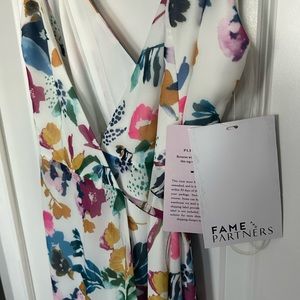 Fame and Partners floral wrap dress. Unused with tags in perfect condition.